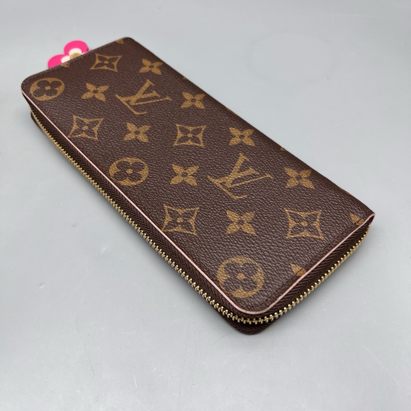 LV 98新 老花小花長款拉鍊錢包 尺寸19*9-4