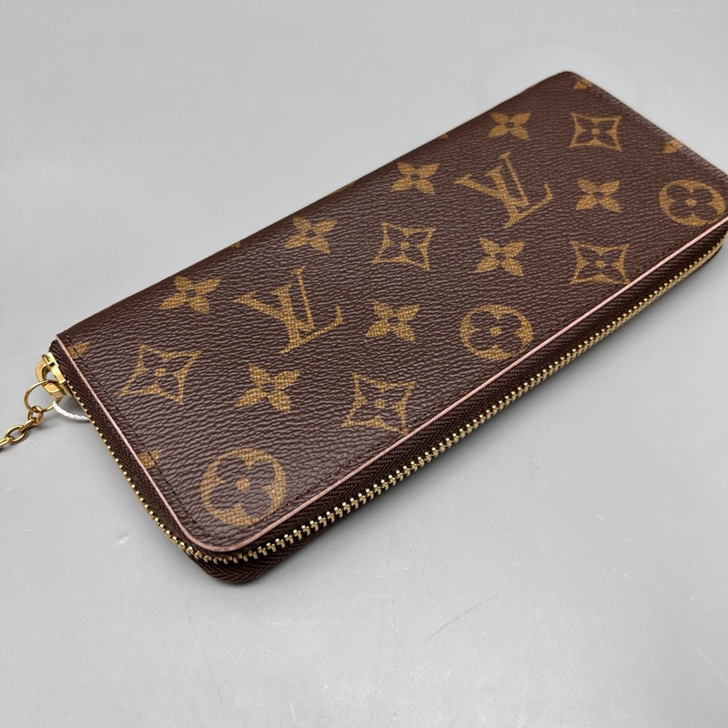 LV 98新 老花小花長款拉鍊錢包 尺寸19*9-9