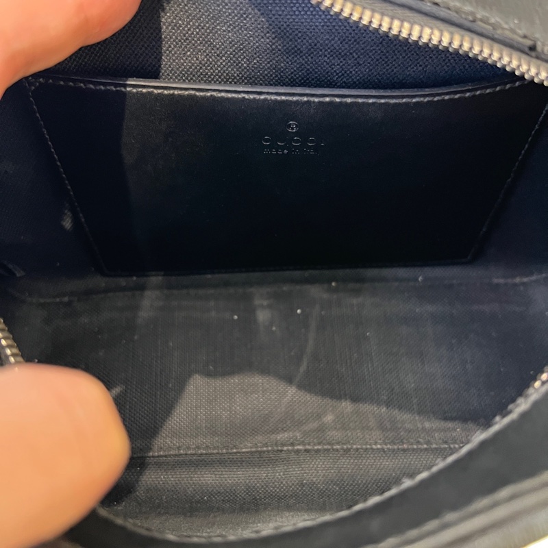 Gucci 古馳男包老花GG Supreme相機包帆布材質-7