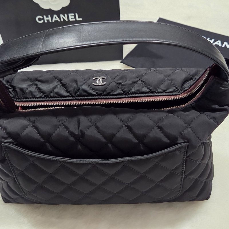 Chanel香奈兒菱格紋空氣飯盒包/ 空氣包/ 手提包-1