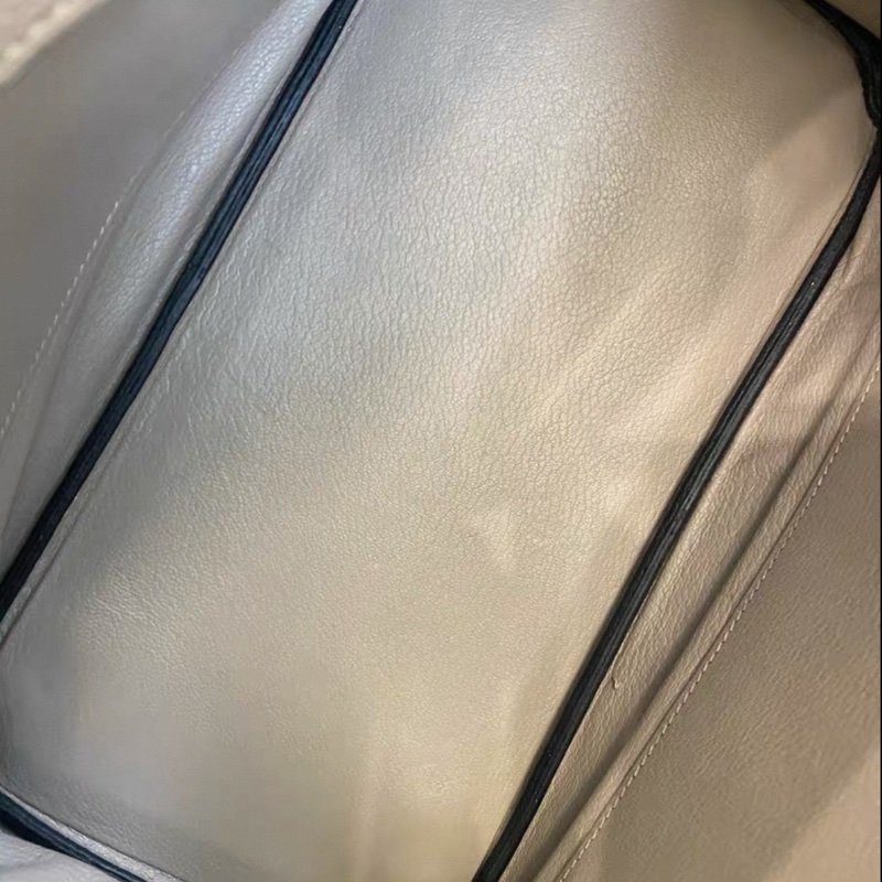 Hermes愛馬仕 birkin 30斑鳩灰togo皮銀扣框K 鎖具-10