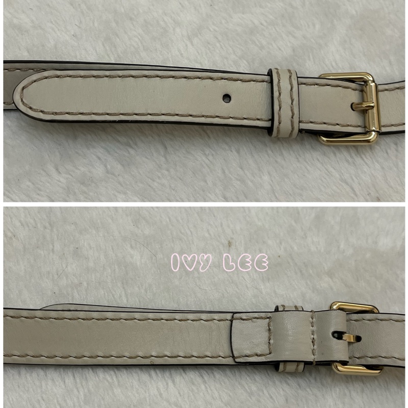 Gucci 烏木色 緹花帆布 白色牛皮飾邊 兩用包 247902 斜背包 肩背手提 正品 二手精品-13