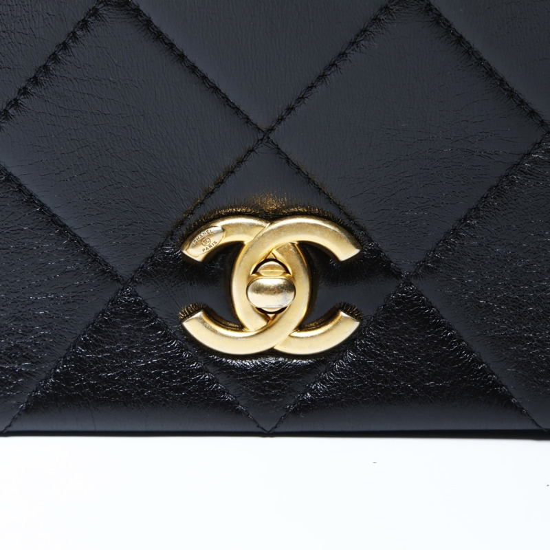 香奈兒 (CHANEL) Matelasse 鏈條肩背包,黑色,WS26058-7