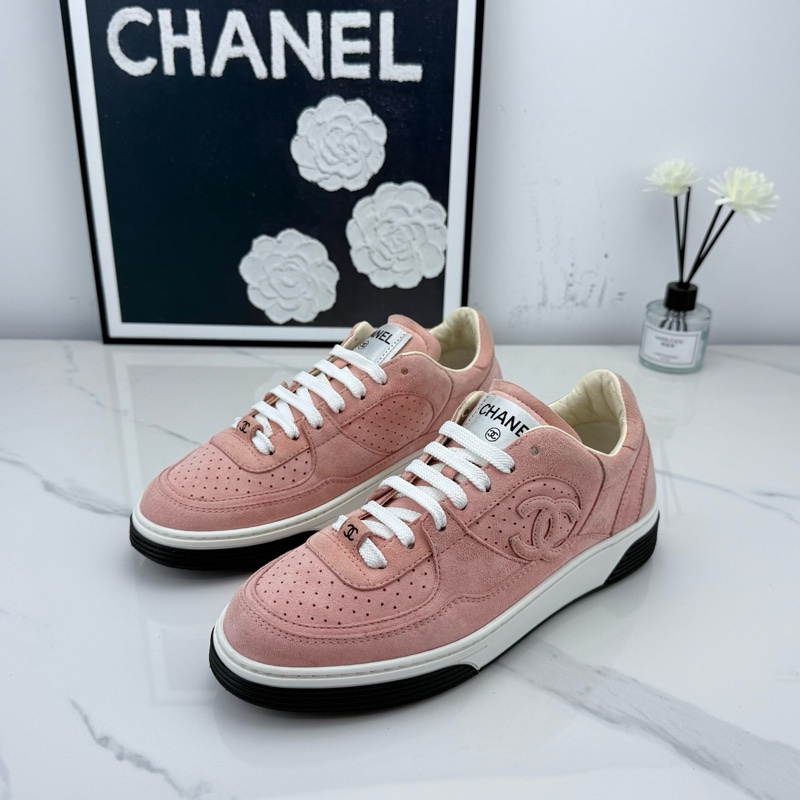 ⭐️Chanel香奈兒 粉色麂皮板鞋 36.5碼 下地一次 成色如圖/jm01881-0