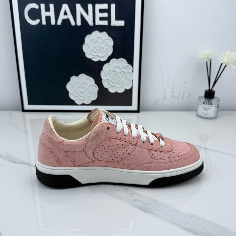 ⭐️Chanel香奈兒 粉色麂皮板鞋 36.5碼 下地一次 成色如圖/jm01881-4