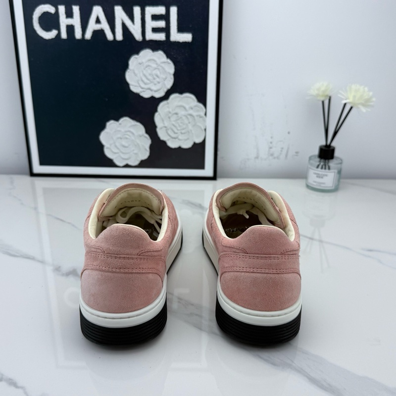 ⭐️Chanel香奈兒 粉色麂皮板鞋 36.5碼 下地一次 成色如圖/jm01881-8