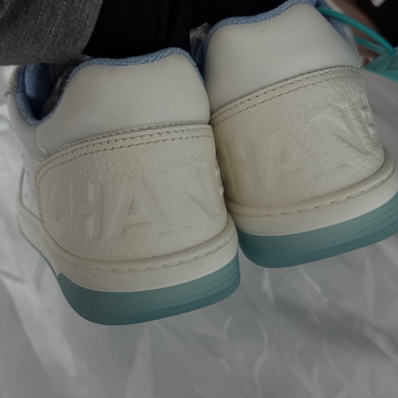 ⭐️Chanel香奈兒 藍白板鞋運動鞋 閒置新 37碼 061705-2