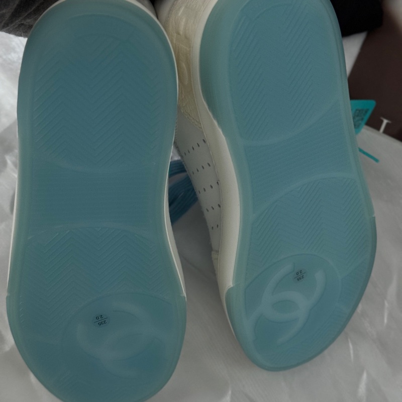 ⭐️Chanel香奈兒 藍白板鞋運動鞋 閒置新 37碼 061705-5