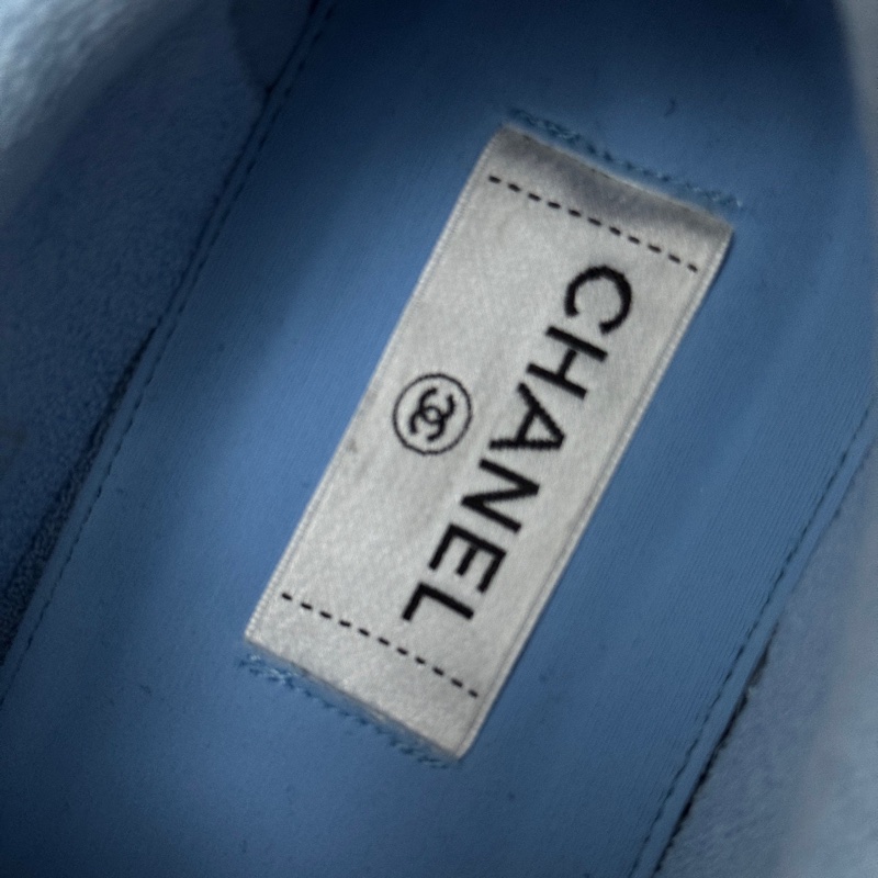 ⭐️Chanel香奈兒 藍白板鞋運動鞋 閒置新 37碼 061705-6