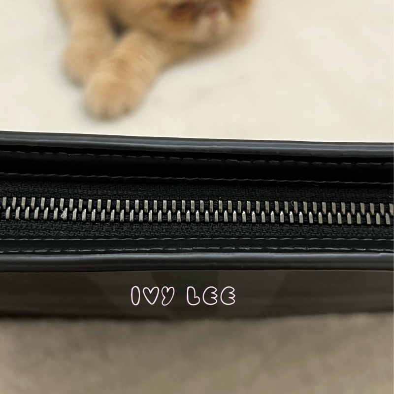 BURBERRY 黑 炭灰色 格紋拉鍊 手拿包 電腦包 正品 二手精品-6