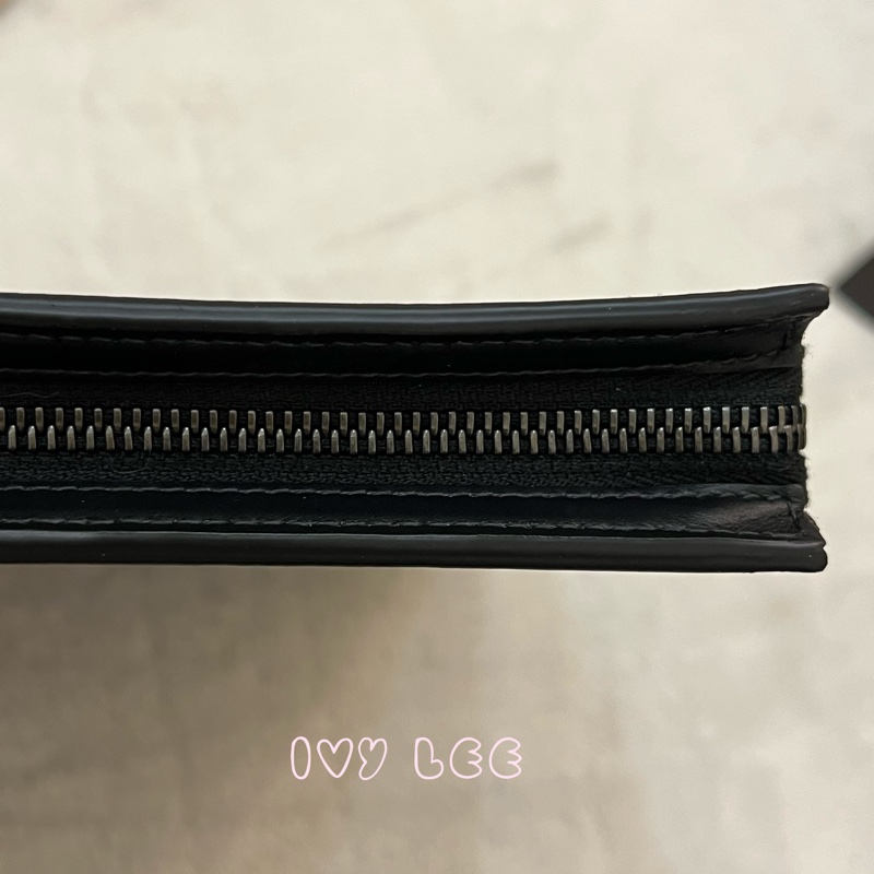 BURBERRY 黑 炭灰色 格紋拉鍊 手拿包 電腦包 正品 二手精品-7