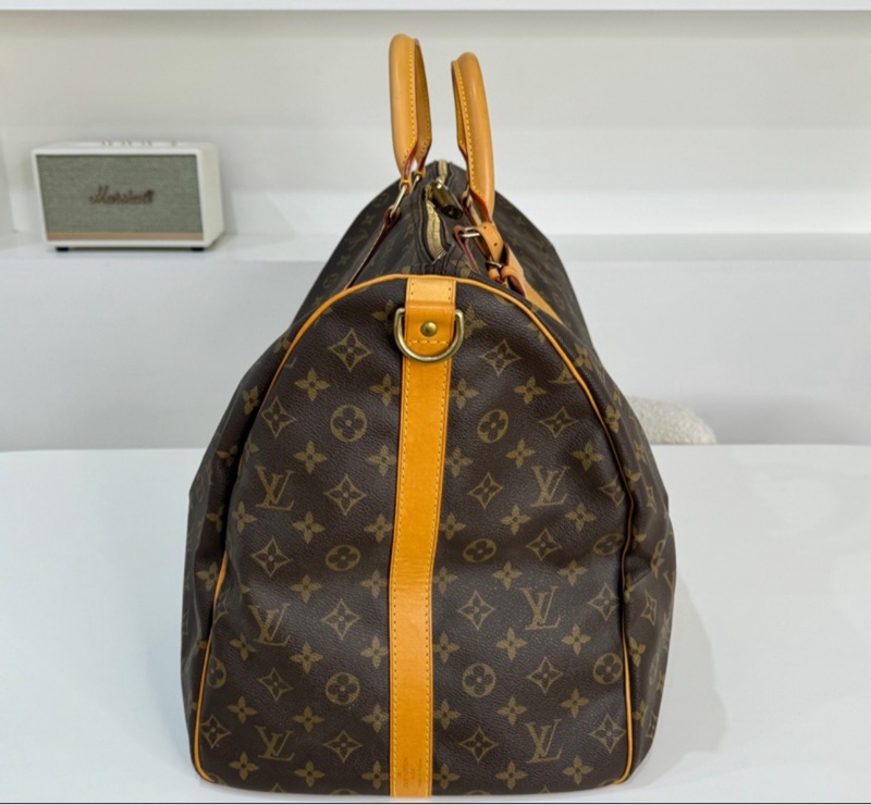 【稀有背帶款💗】 LV Keepall 60 背帶款 旅行袋 (專櫃10.6萬)-3