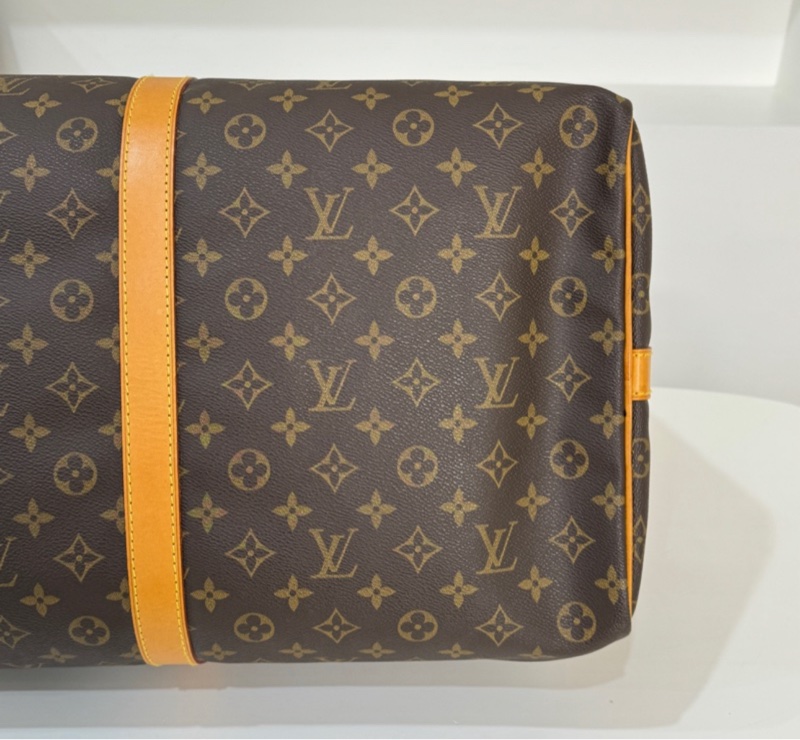 【稀有背帶款💗】 LV Keepall 60 背帶款 旅行袋 (專櫃10.6萬)-9