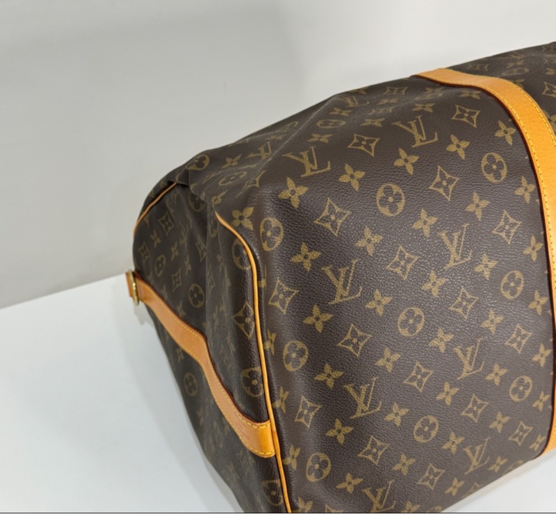 【稀有背帶款💗】 LV Keepall 60 背帶款 旅行袋 (專櫃10.6萬)-10