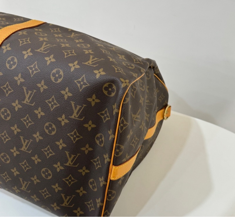 【稀有背帶款💗】 LV Keepall 60 背帶款 旅行袋 (專櫃10.6萬)-11
