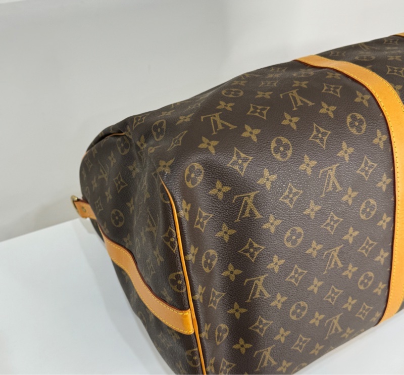 【稀有背帶款💗】 LV Keepall 60 背帶款 旅行袋 (專櫃10.6萬)-13