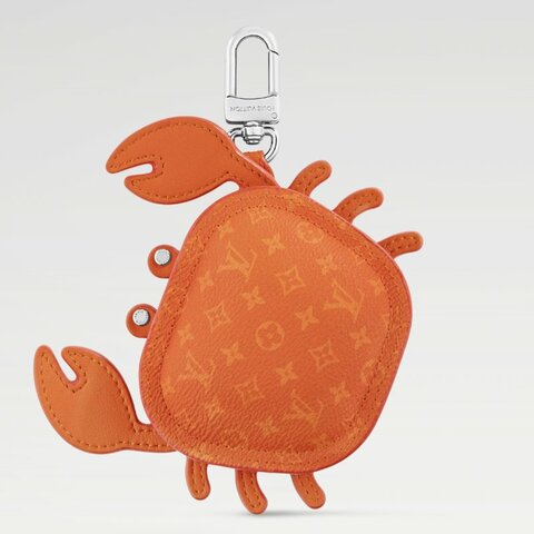 LV 全新 Crab 包包吊飾 掛飾 螃蟹 橘色 M01929
