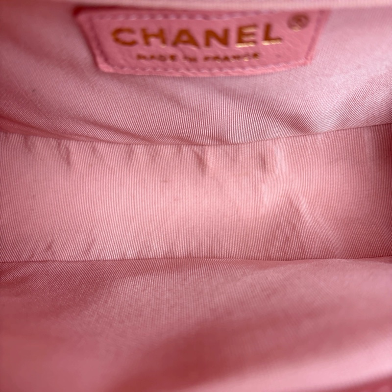 #專櫃2️⃣5️⃣萬 #斷貨超難搶🉐櫻花粉 香奈兒Leboy25中號鏈條斜挎包-7