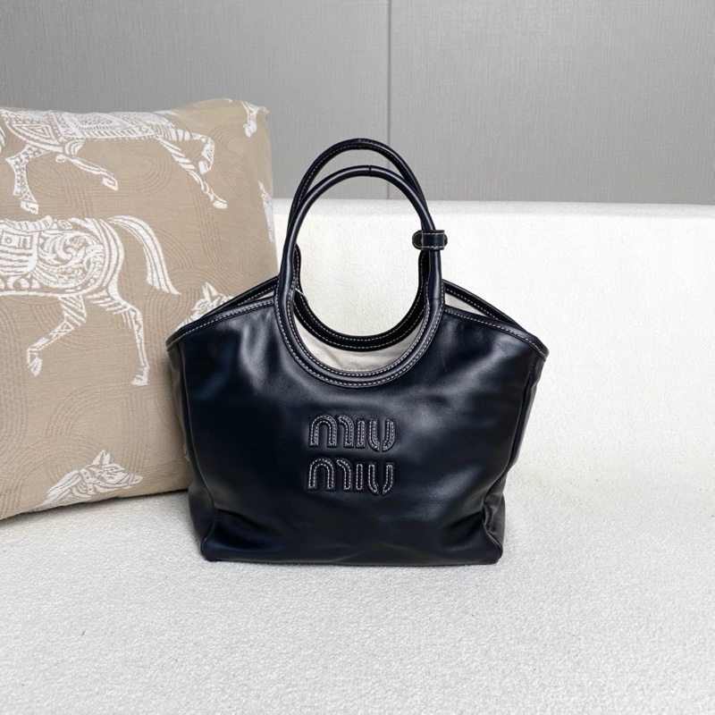 🈶購證 #網美爆款 Miumiu ivy菜籃子小托特斜挎包 外縫線 全牛皮🔥-1