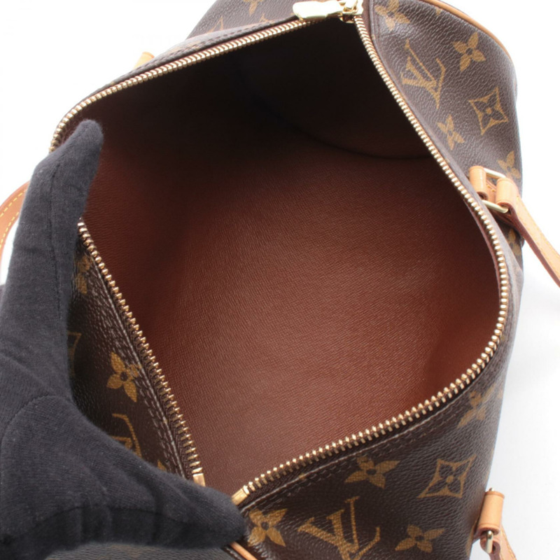 路易威登 Papillon 30 單肩手提包 M51385 Monogram 皮革 棕色 二手-2