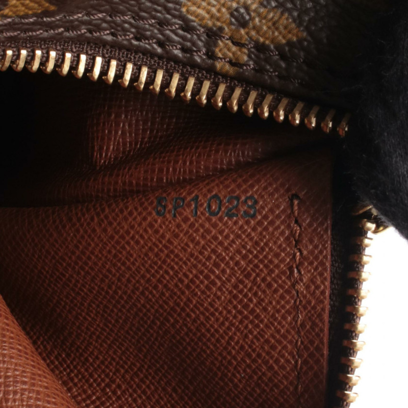 路易威登 Papillon 30 單肩手提包 M51385 Monogram 皮革 棕色 二手-4