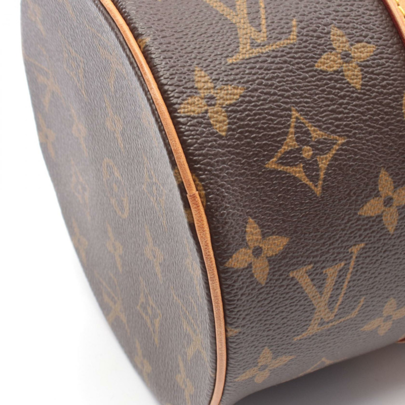 路易威登 Papillon 30 單肩手提包 M51385 Monogram 皮革 棕色 二手-7