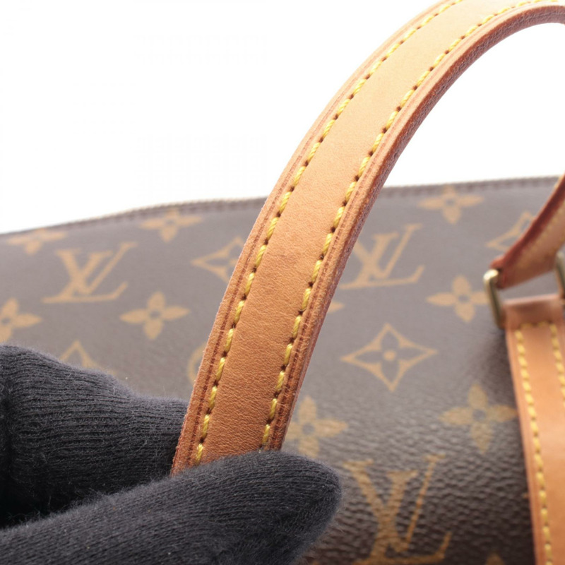 路易威登 Papillon 30 單肩手提包 M51385 Monogram 皮革 棕色 二手-8