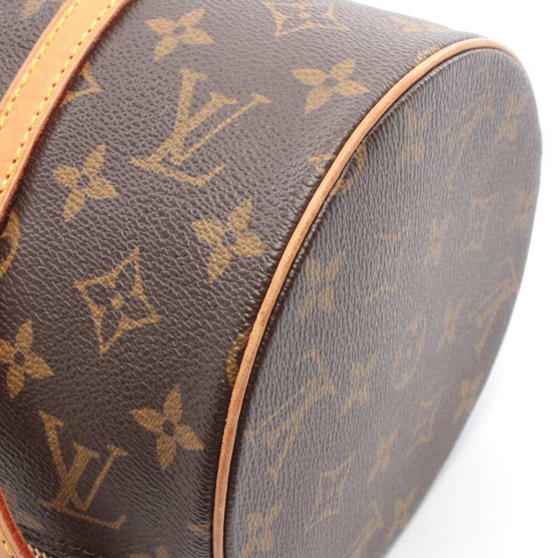 路易威登 Papillon 30 單肩手提包 M51385 Monogram 皮革 棕色 二手-9