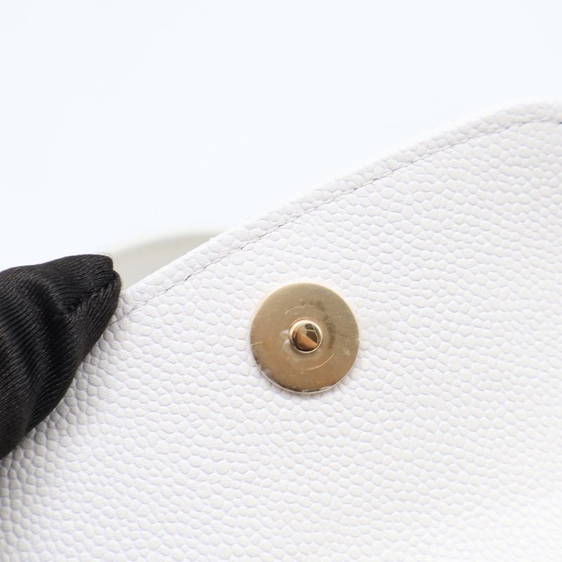 CHANEL 粒面牛皮迷你後背包 - 白金-12