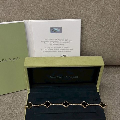 VCA黑瑪瑙五花手鍊