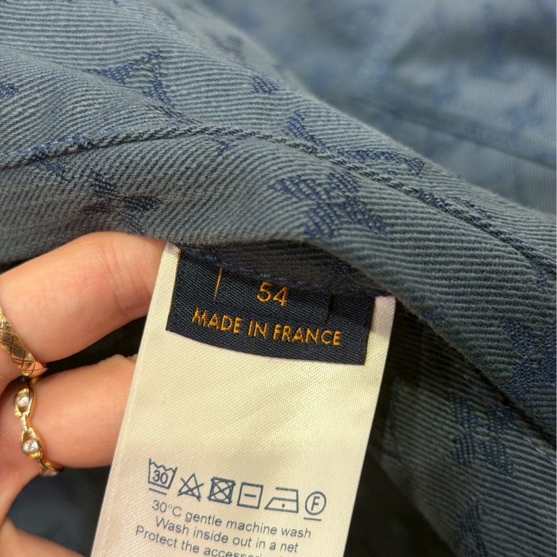 LV 滿版藍老花牛仔外套-4