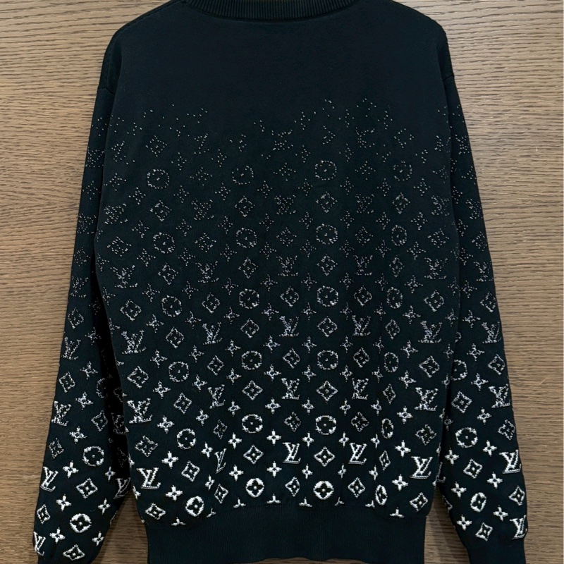 LV 黑色漸變棉質衛衣-1