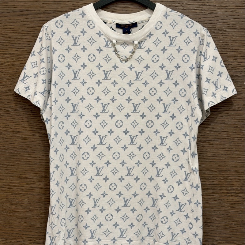 LV白色老花短袖-0