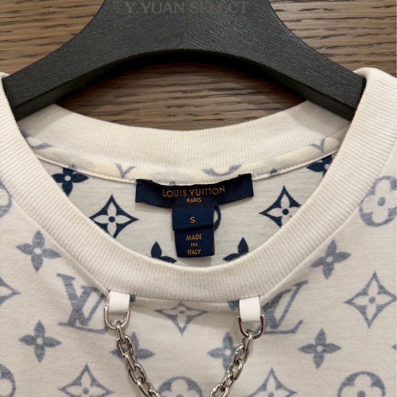 LV白色老花短袖-2