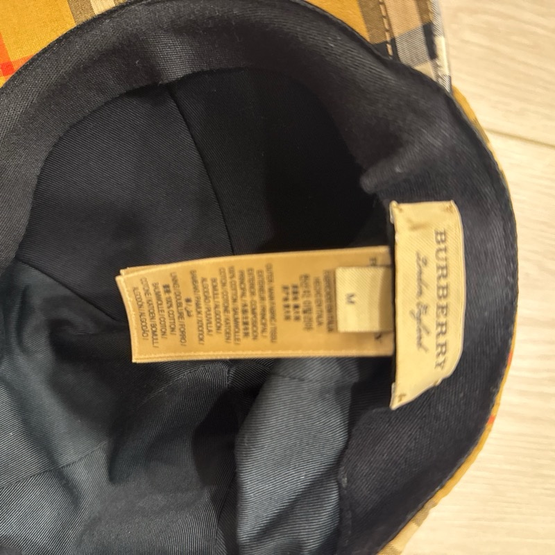 Burberry彩虹條紋 經典帽款 M號-4