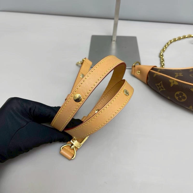 低價限量釋出😍Lv路易威登老花loop芯片款月亮包單肩包腋下包-16