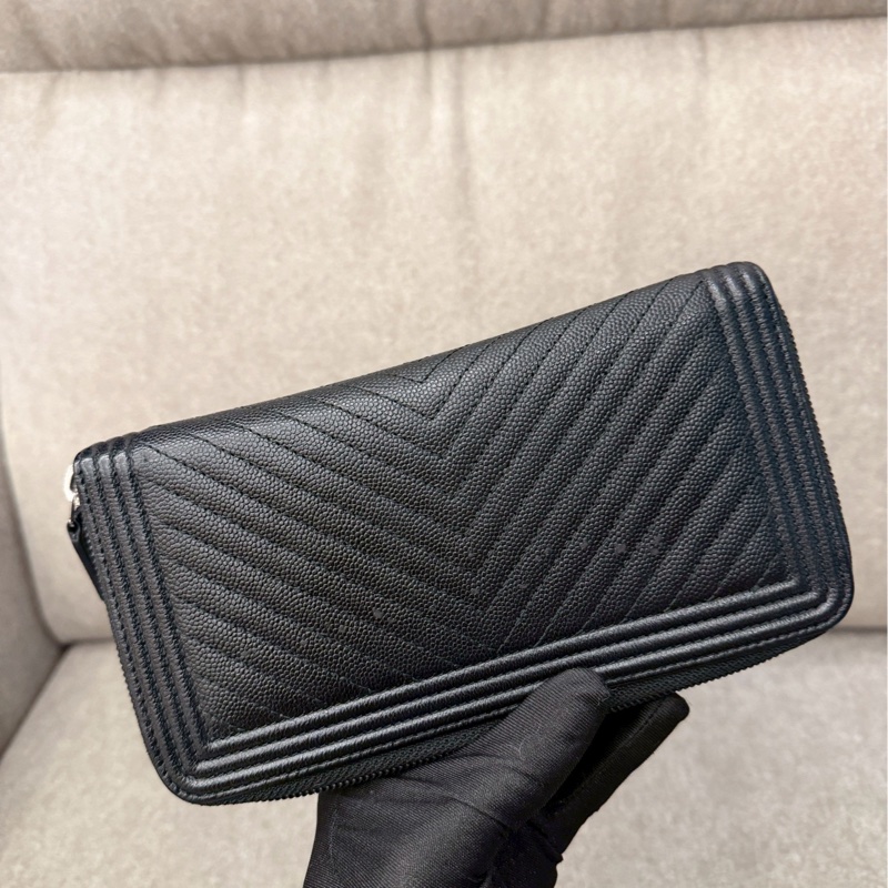 香奈兒荔枝皮BOY長夾-3