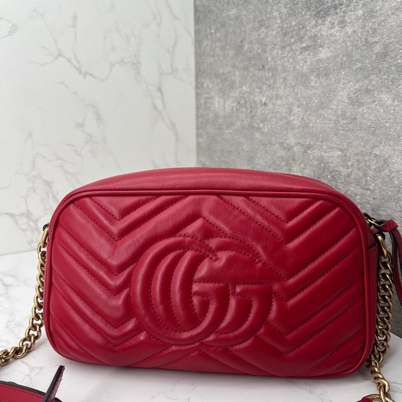 香緹國際精品 888 Gucci 馬蒙相機包 紅色-6