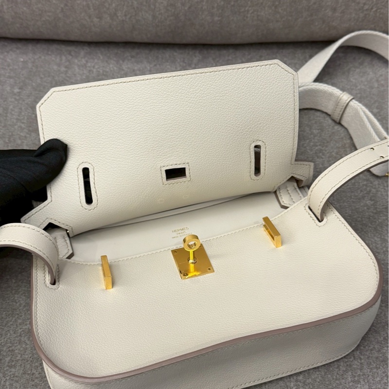 愛馬仕mini吉普賽冰川白-7