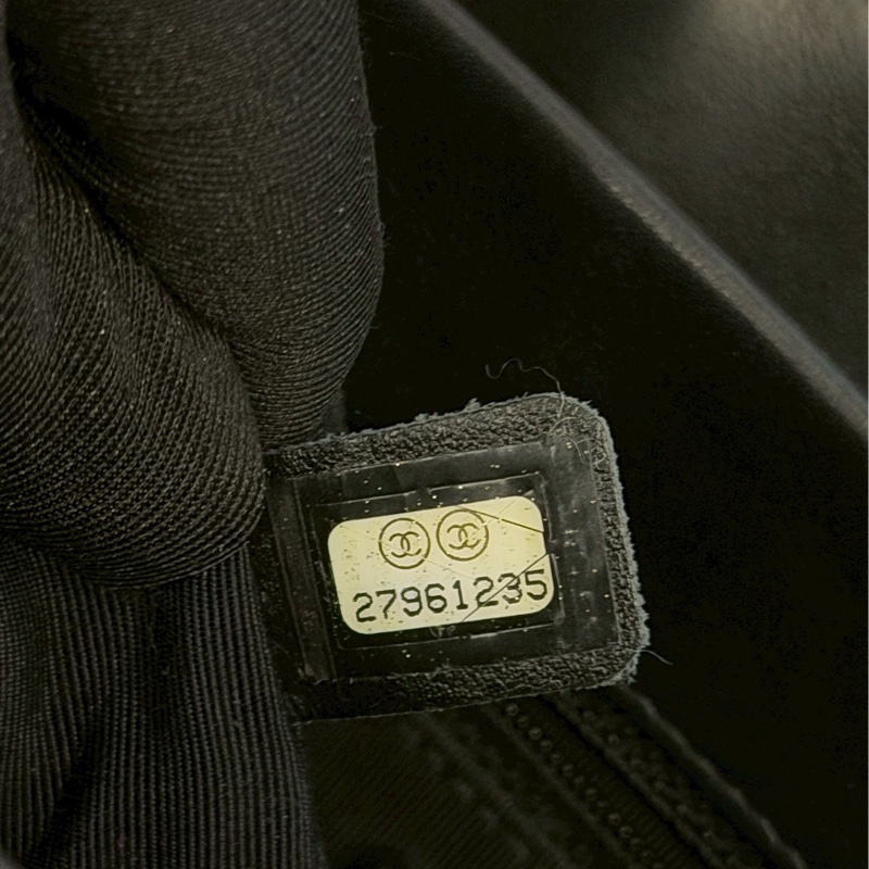 香奈兒黑色風琴包-4