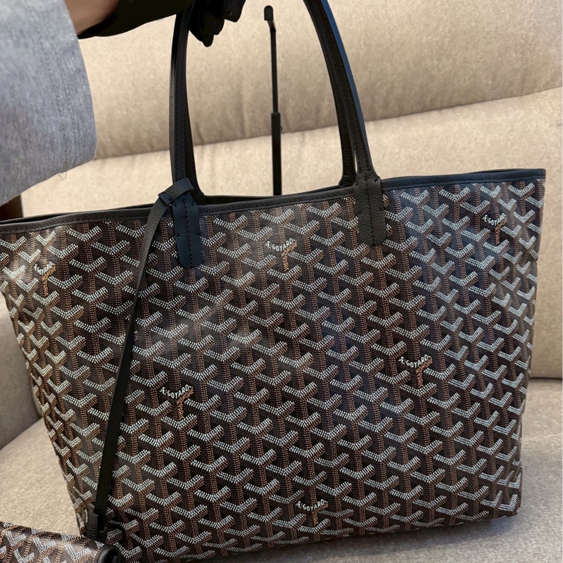 GOYARD黑色購物包pm-4