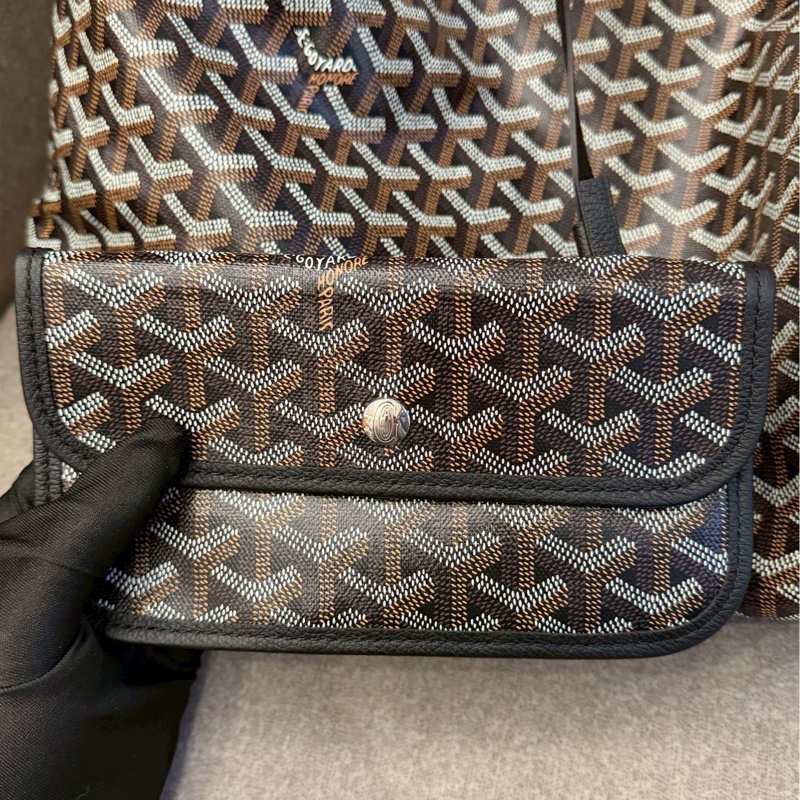 GOYARD黑色購物包pm-7