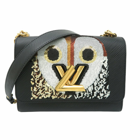 路易威登 Twist MM 貓頭鷹女士單肩包 M41867（已停產）Epi 皮革，黑色