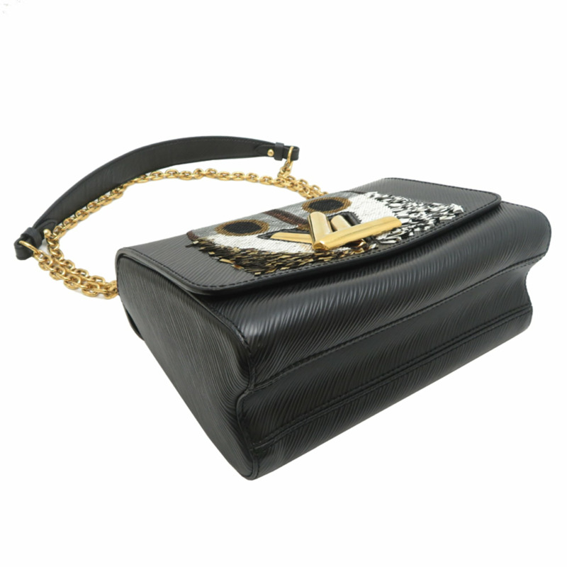 路易威登 Twist MM 貓頭鷹女士單肩包 M41867(已停產)Epi 皮革,黑色-2