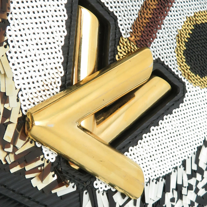 路易威登 Twist MM 貓頭鷹女士單肩包 M41867(已停產)Epi 皮革,黑色-9