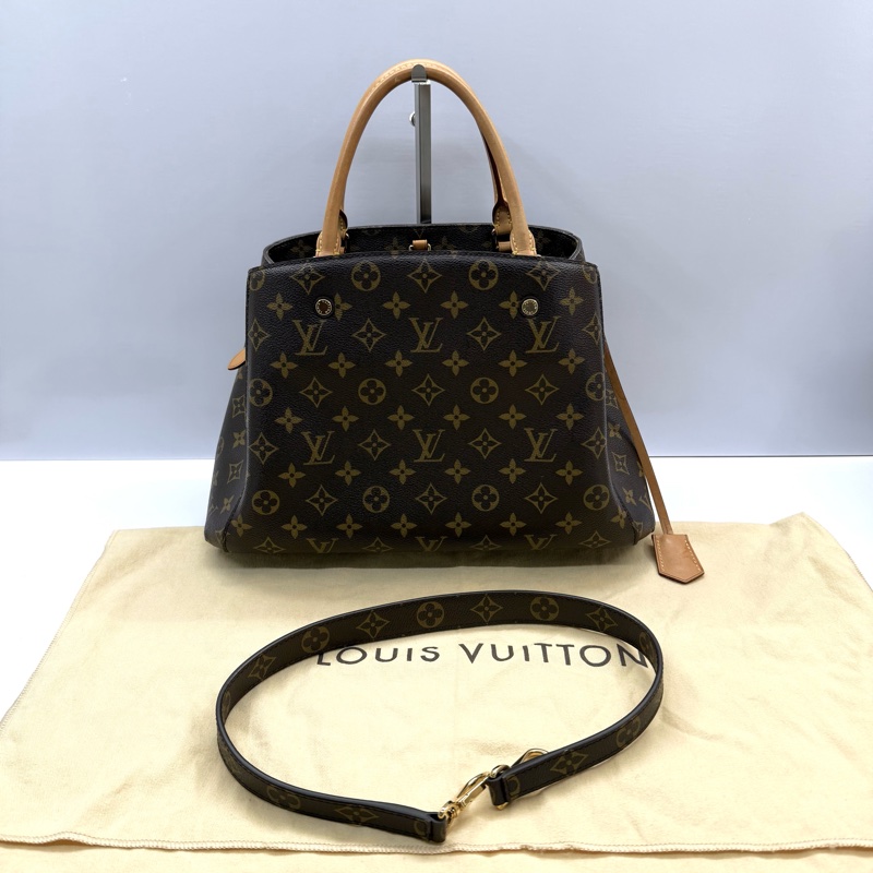 LOUIS VUITTON  路易威登 老花MONTAIGNE MM 手提肩背2way包 M41056-2