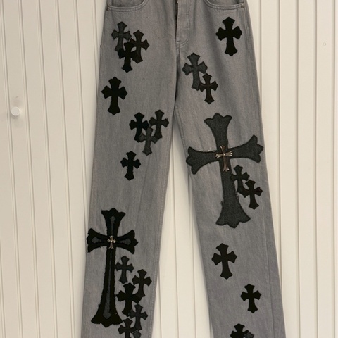 克羅心灰牛王牛仔褲