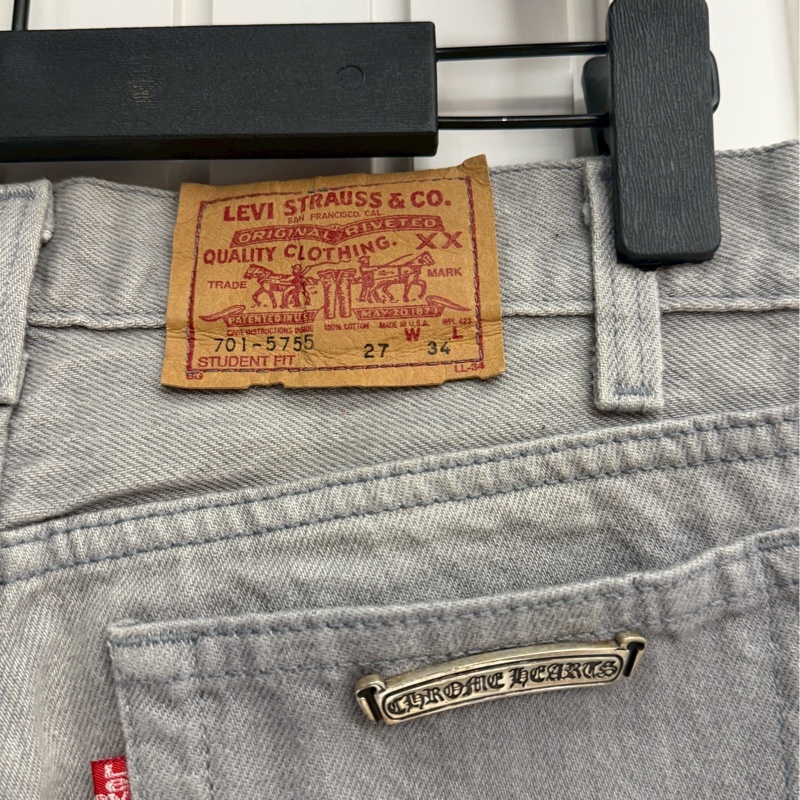 克羅心灰牛王牛仔褲-3