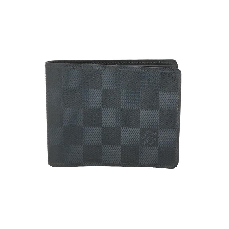 Louis Vuitton(LV)Multiple牛皮棋盤格對折錢包-0