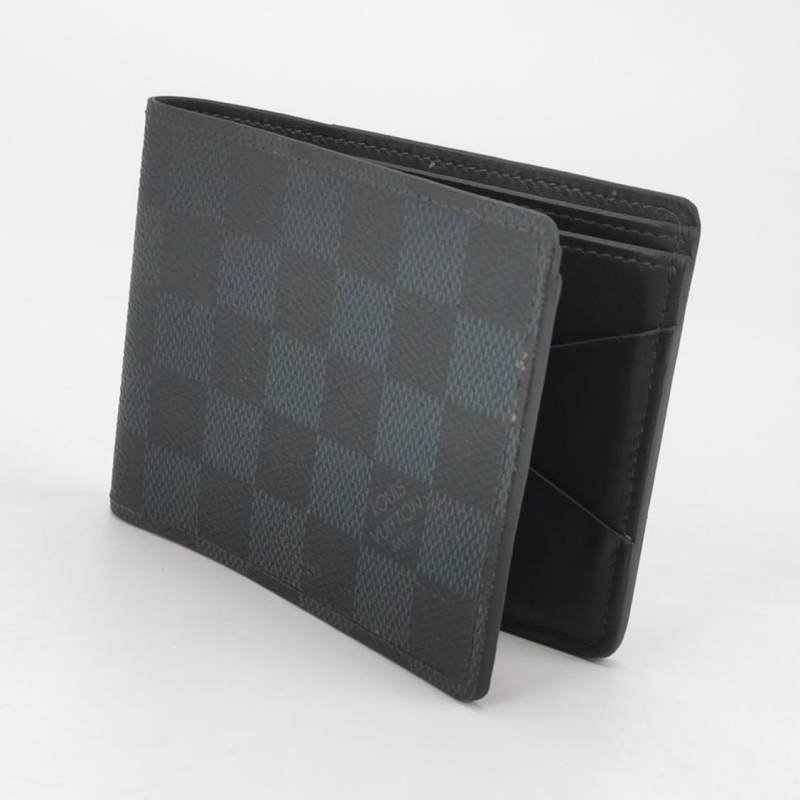 Louis Vuitton(LV)Multiple牛皮棋盤格對折錢包-1